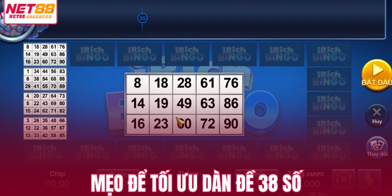Bí kíp tối ưu dàn đề 38 số