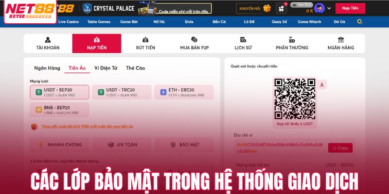 Các lớp bảo mật trong hệ thống giao dịch
