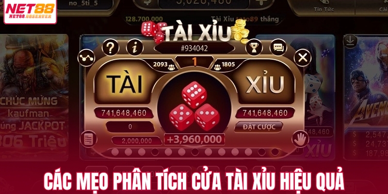 Các mẹo phân tích cửa tài xỉu hiệu quả