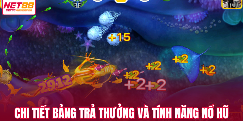 Chi tiết bảng trả thưởng và tính năng nổ hũ