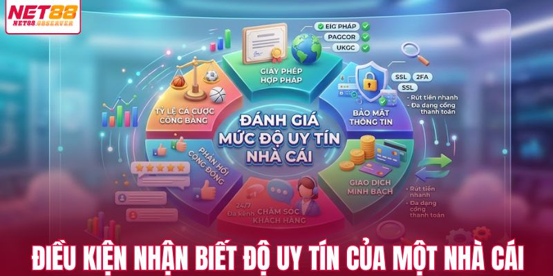 Điều kiện nhận biết độ uy tín của một nhà cái