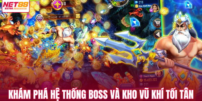 Khám phá hệ thống boss và kho vũ khí tối tân