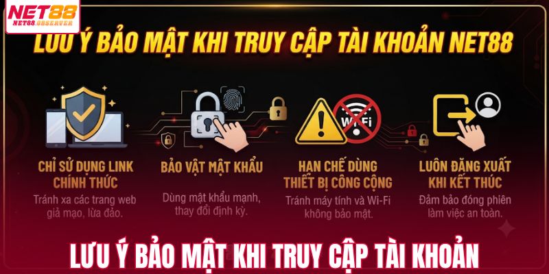 Lưu ý bảo mật khi truy cập tài khoản